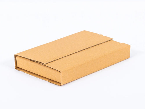 Multimail doos met plakstrip en scheurstrip 240x175x50mm enkelgolfs 320g/m2 bruin